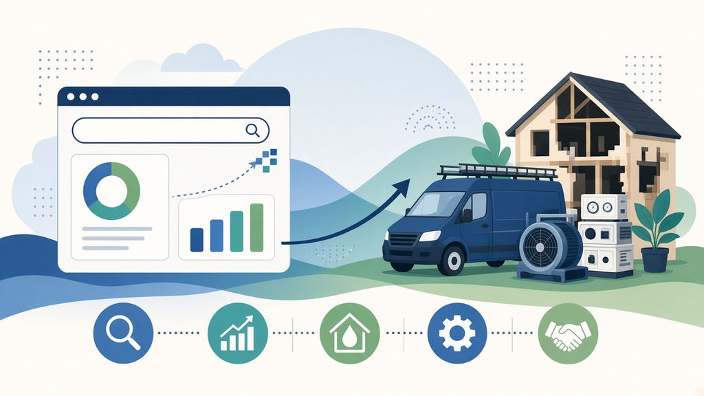 Illustration for article: March 2026 Search Landscape: What Google’s Latest Updates Mean for Restoration Companies