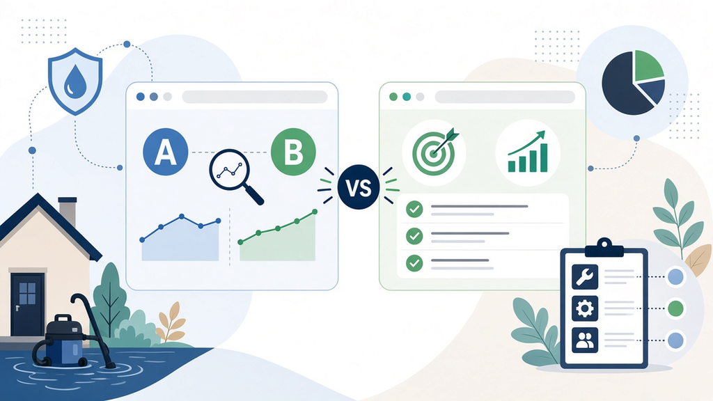 Illustration for article: Restoration Marketing Tests: 5 Agency Myths A/B Tested