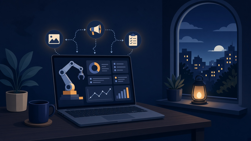 Illustration for article: I Taught My Laptop to Work the Night Shift