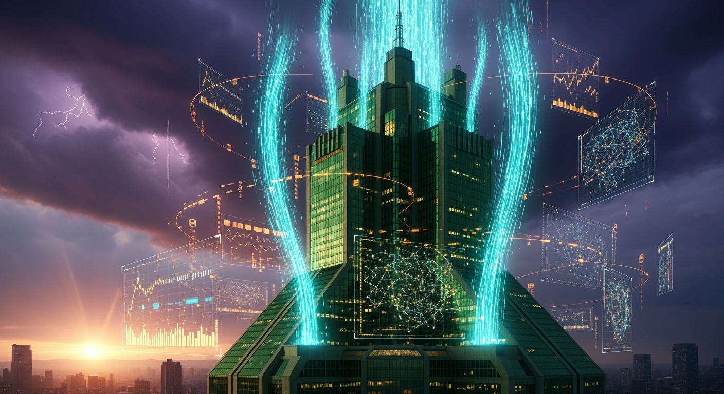 SERVPRO SEO analysis showing dominant market position with data streams and organic search metrics visualization