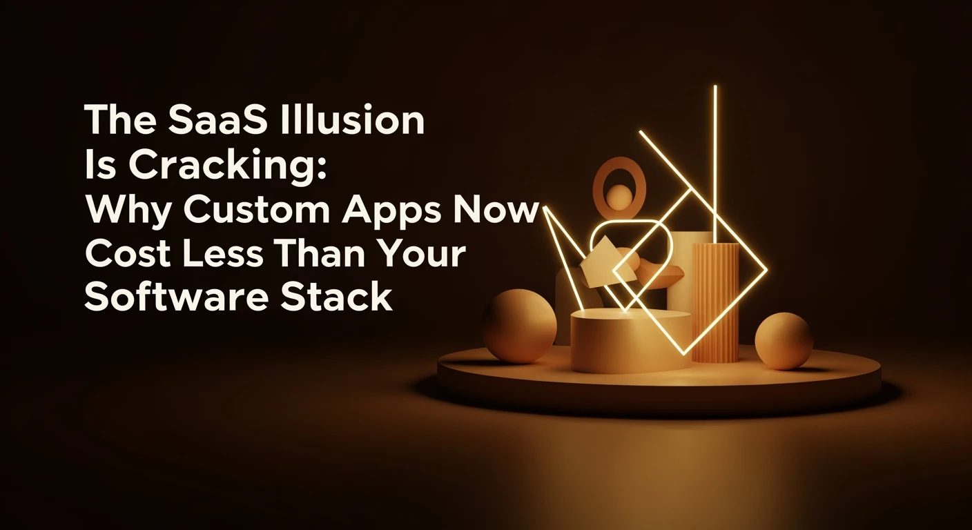 The SaaS Illusion Is Cracking: Why Custom Apps Now Cost Less Than Your Software Stack