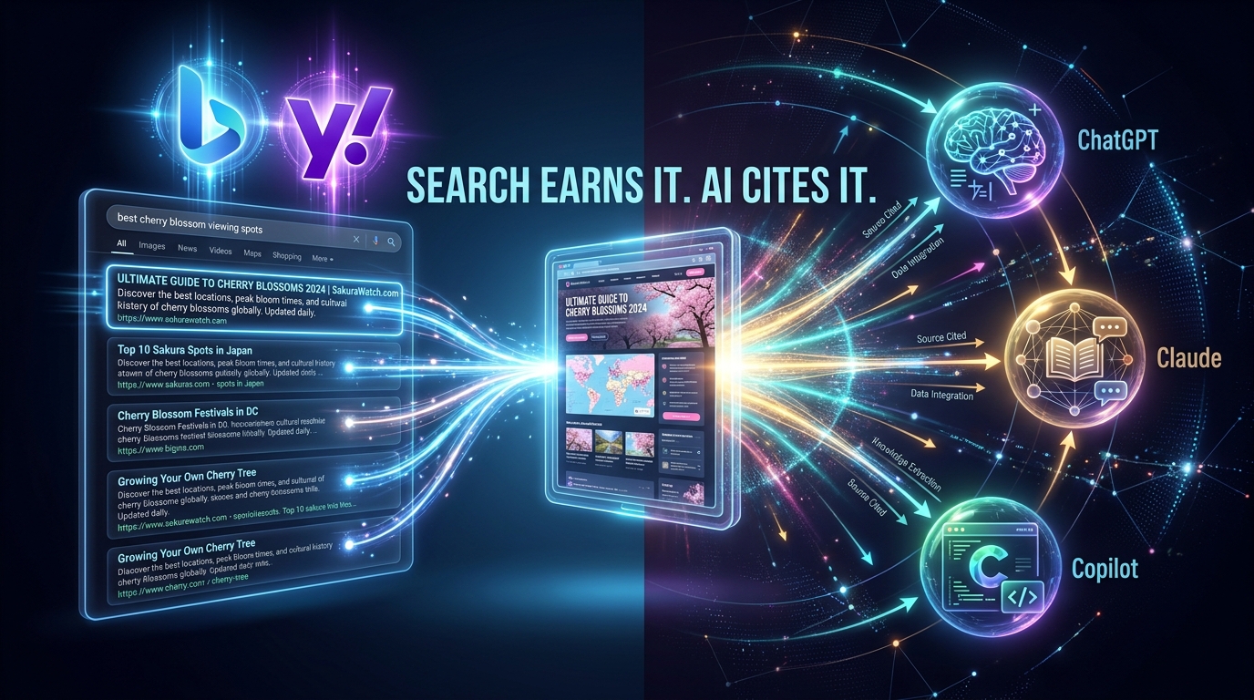 Search earns it. AI cites it.