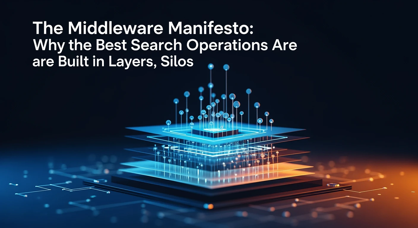 Editorial illustration for The Middleware Manifesto: Why the Best Search Operations Are Built in Layers, Not Silos - Tygart Media AI-generated visual