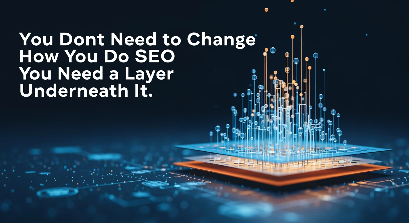 You Don’t Need to Change How You Do SEO. You Need a Layer Underneath It.