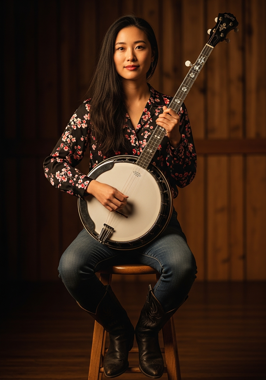 Yuki Hayashi — Japanese country and bluegrass artist with banjo