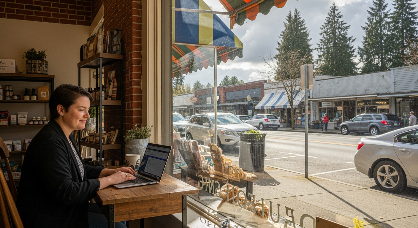 Mason County business owner using PUD 3 fiber internet in Shelton Washington