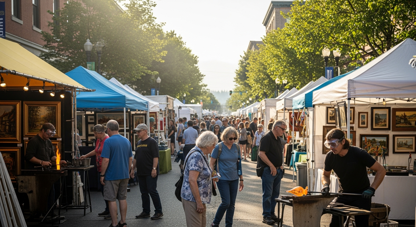 Fresh Paint 2026 outdoor art festival Hoyt Avenue downtown Everett WA August 15 16 Schack Art Center