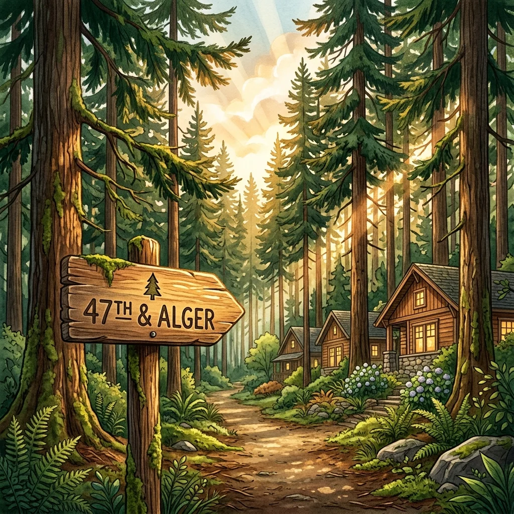 Living in South Forest Park: Everett’s Most Heavily Forested Neighborhood Has 2,499 Residents and a Quiet Center at 47th & Alger