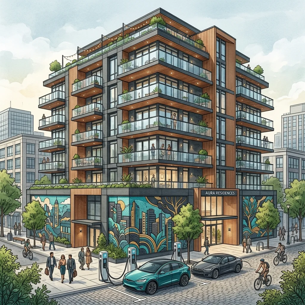 Skotdal’s Mosaic Apartments Is Going Up on Pacific Avenue: 102 Art-Infused Homes Are the Latest Chapter in Downtown Everett’s Buildout