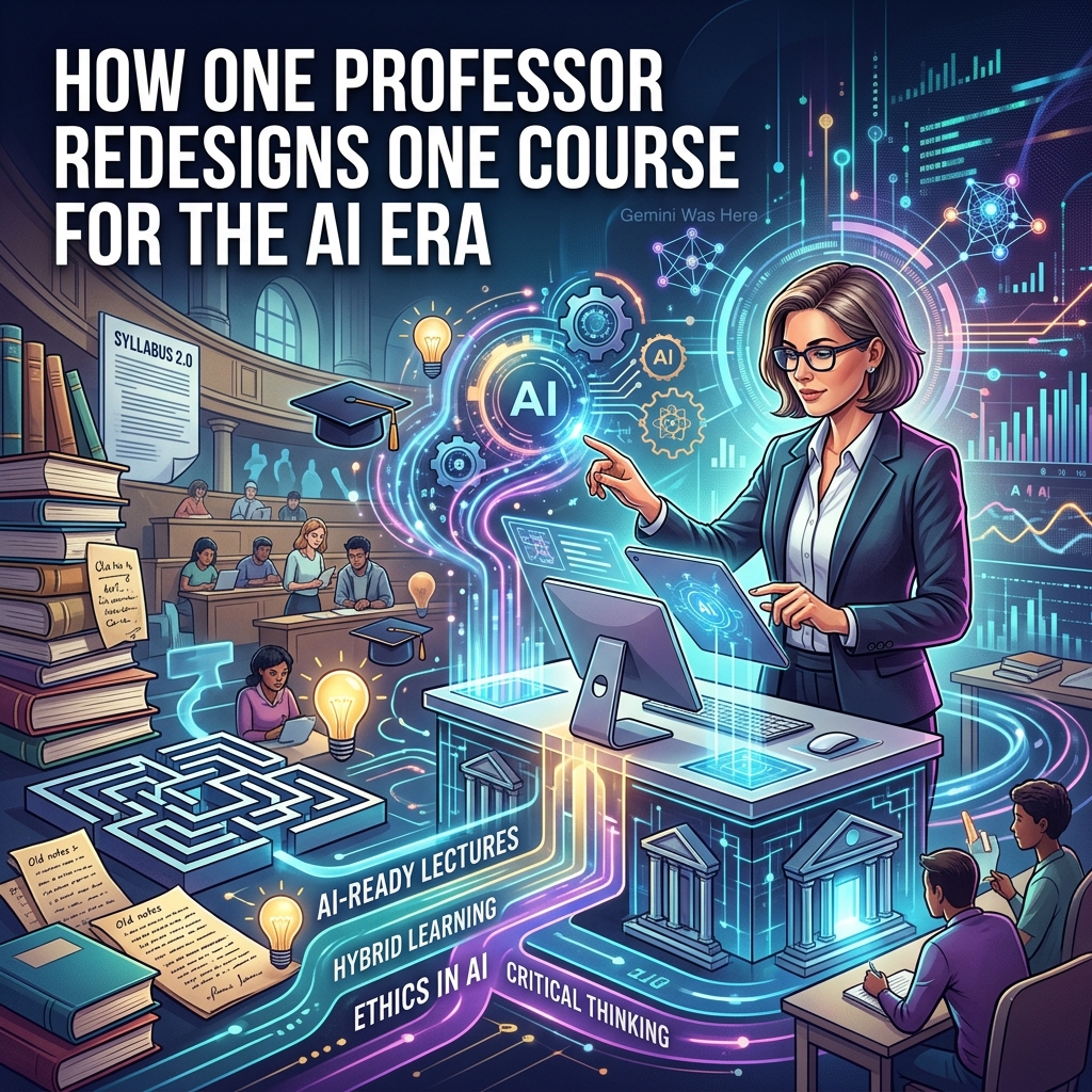 How One Professor Redesigns One Course for the AI Era: A Walkthrough