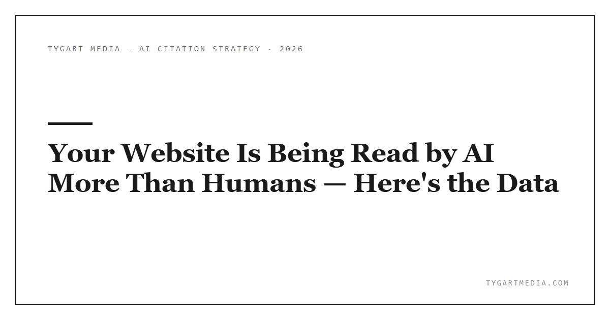 Your Website Is Being Read by AI More Than Humans — Here’s the Data