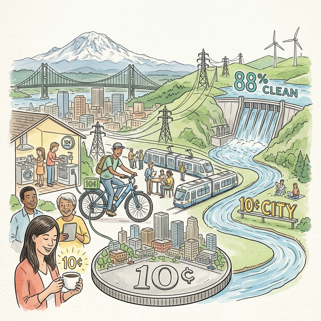 The 10-Cent City: Tacoma Power’s Rate Advantage and 88% Clean Grid