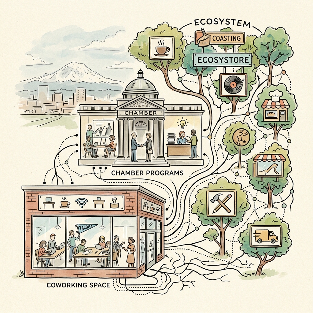 Tacoma’s Small Business Infrastructure: Coworking Spaces, Chamber Programs, and the Ecosystem That’s Actually Here