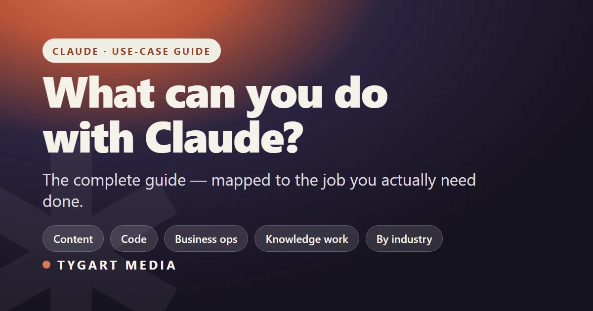 What Can You Actually Do With Claude? The Complete Use-Case Guide (2026)