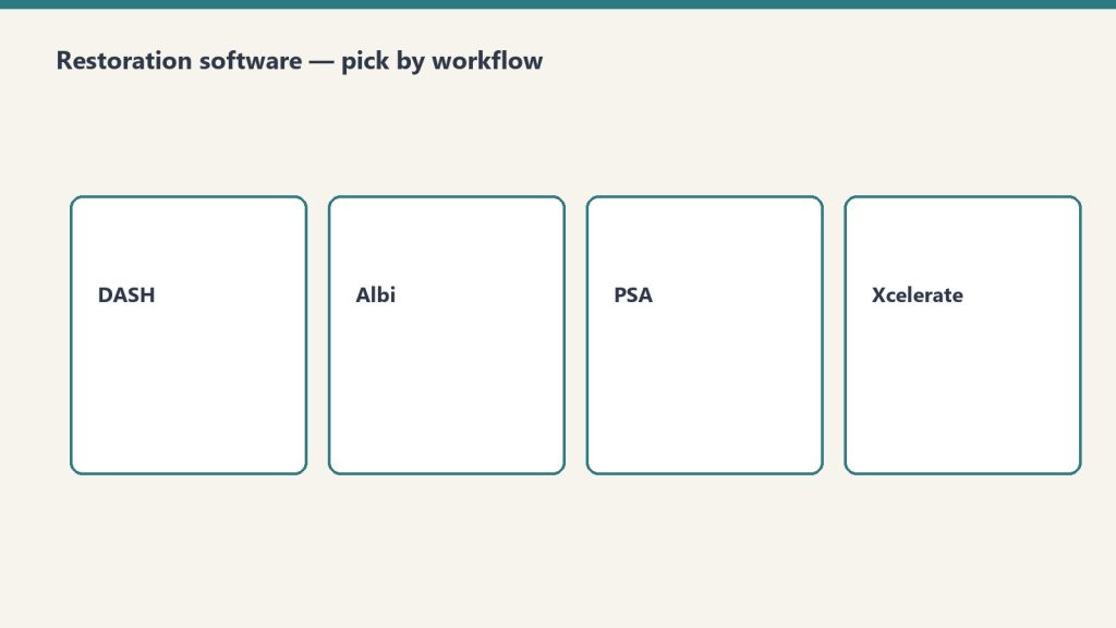 Four cards for DASH, Albi, PSA, and Xcelerate