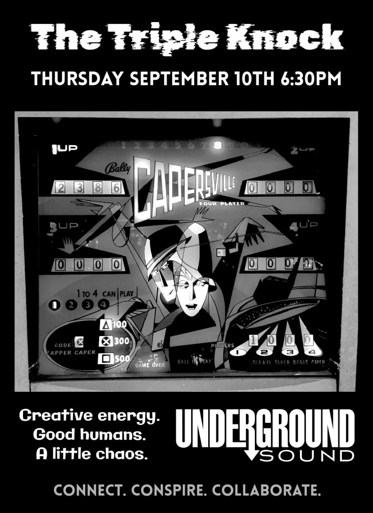 Tacoma Loyal flyer for the Underground Sound zine mixer at The Triple Knock on 6th Avenue.