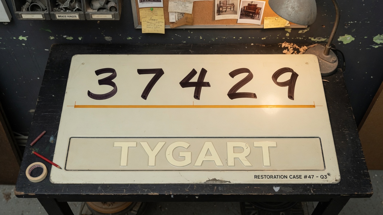 Tygart Field Case restoration still: 07 five numbers kpi plate.