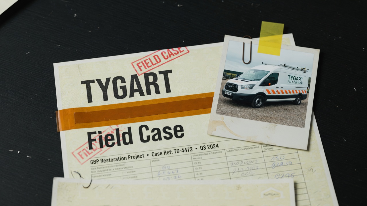 Tygart Field Case restoration still: 24 gbp printout.