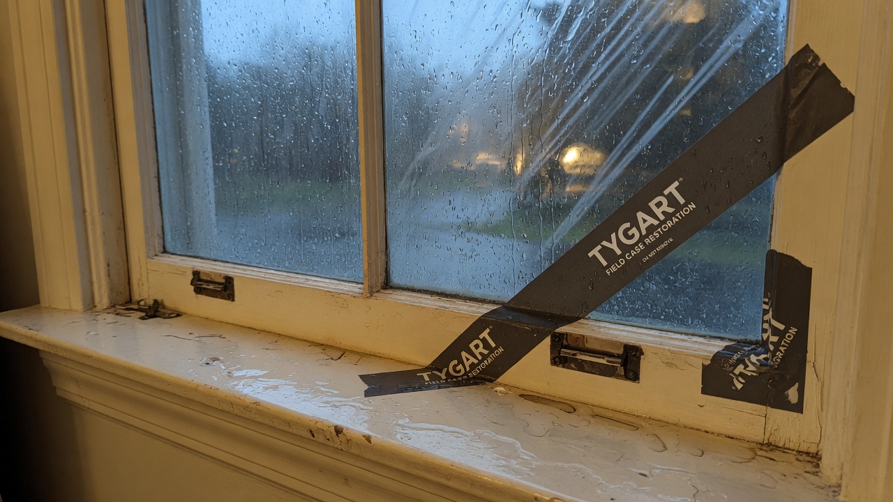 Tygart Field Case restoration still: 02 wind driven rain.