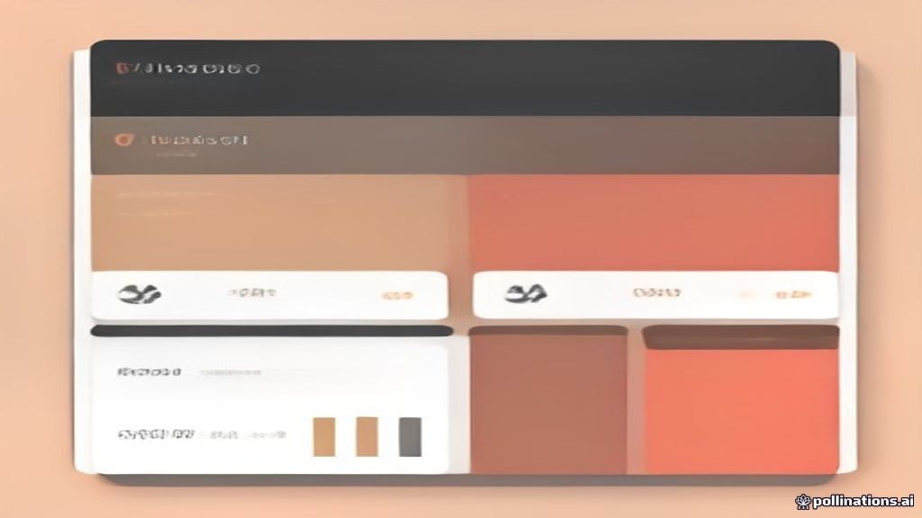 Abstract editorial illustration of soft geometric pricing plan cards suggesting Free, Pro, Max, and Team tiers in warm coral and cream tones