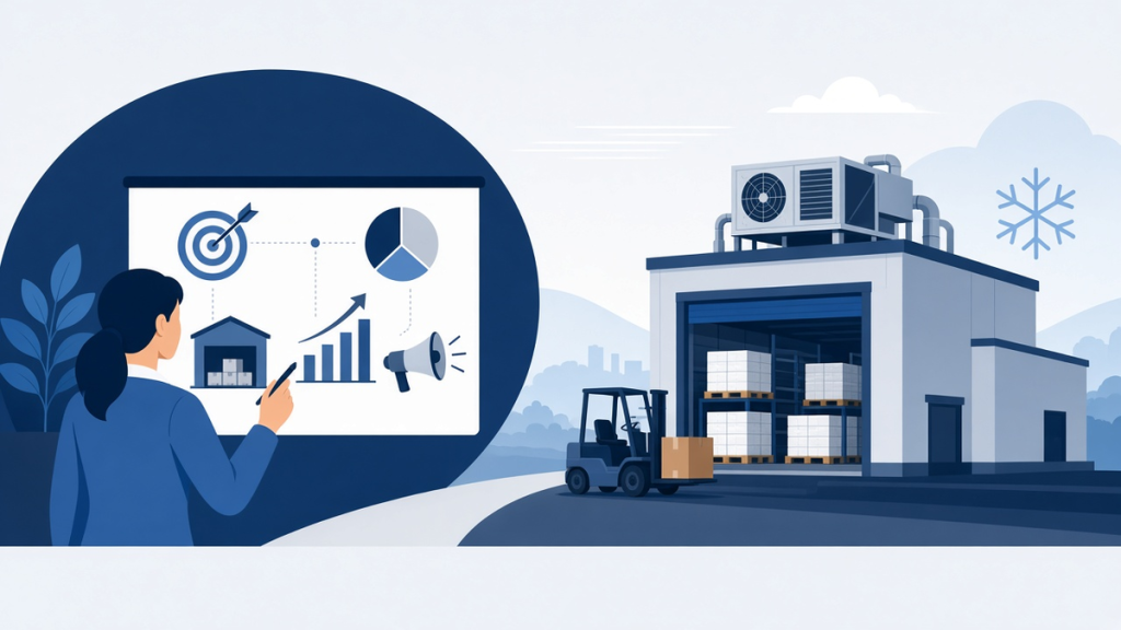 Illustration for article: Marketing a Cold Storage Facility When Nobody’s Searching for Cold Storage