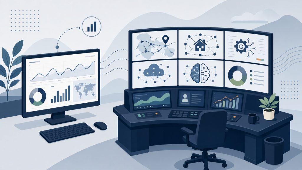 Illustration for article: Stop Building Dashboards. Build a Command Center.
