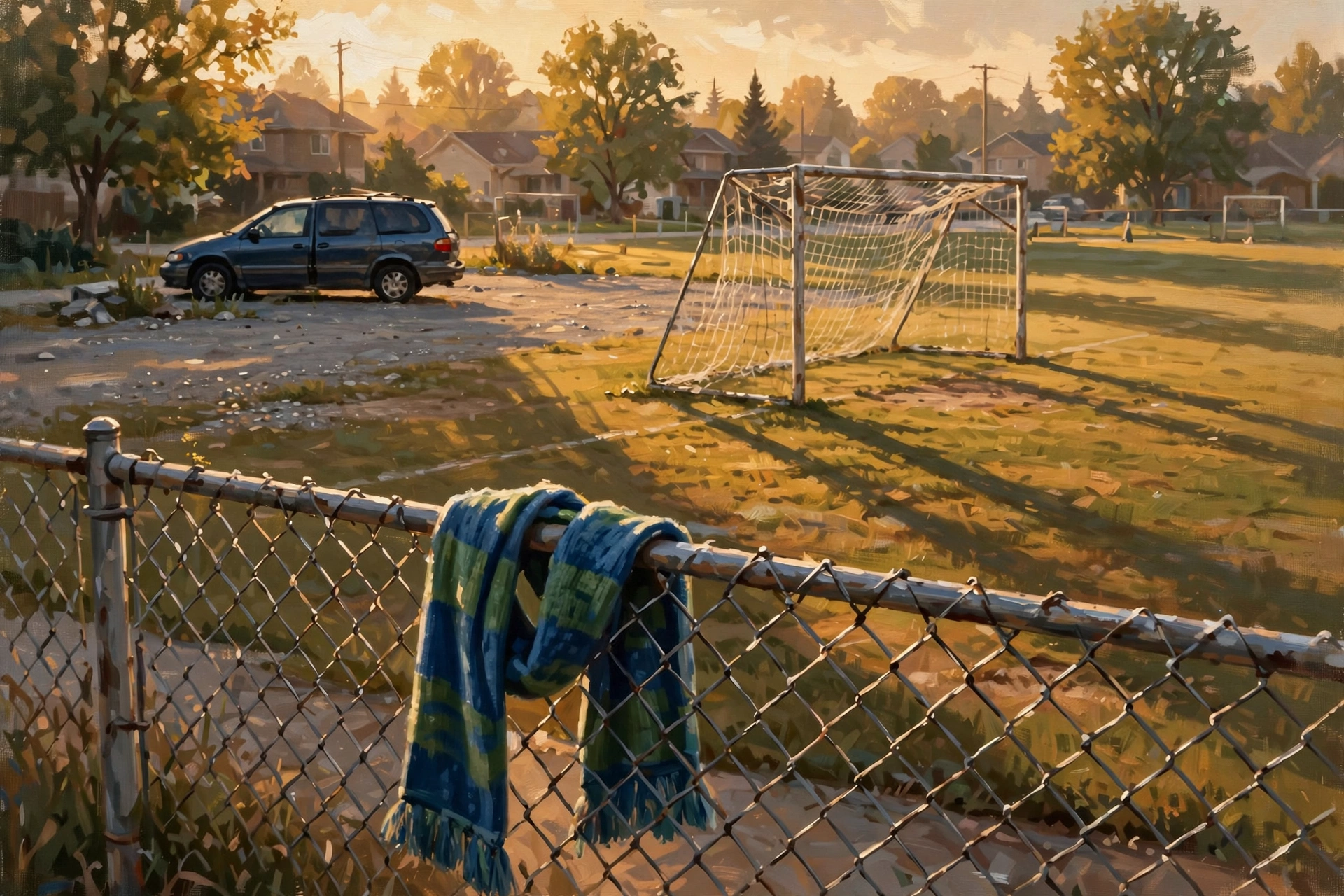 Bremerton Dad — golden-hour soccer field
