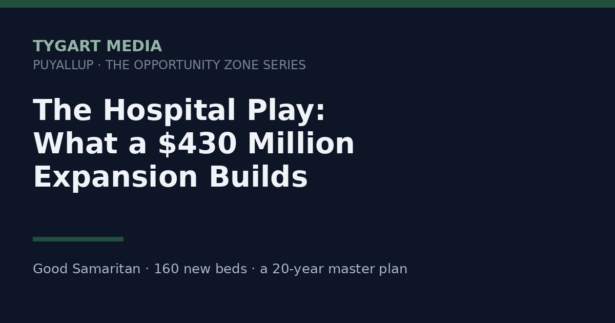 The Hospital Play: what a $430 million expansion builds around itself
