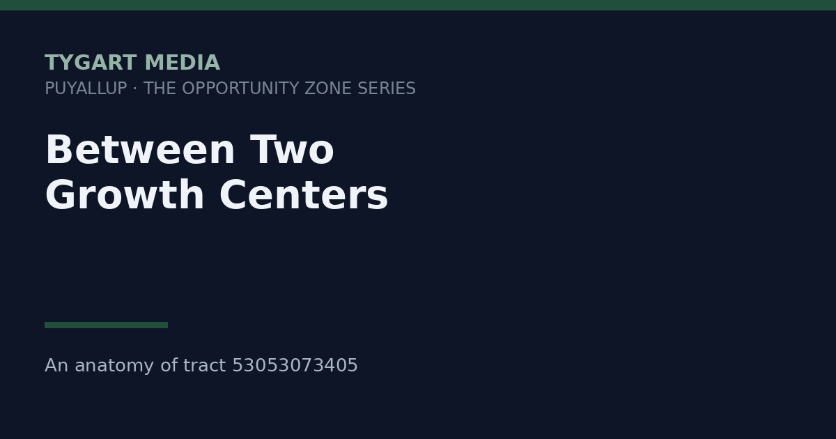 Between Two Growth Centers — an anatomy of Puyallup tract 53053073405